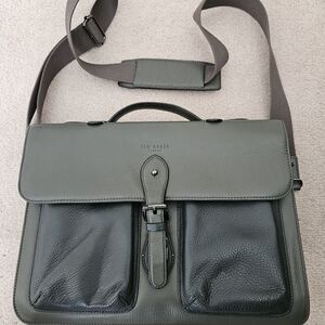 Ted Baker Green Leather Men's Bag